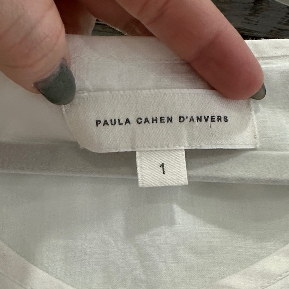 Chic White Button-Down Ruffle Blouse - Picture 2 of 5